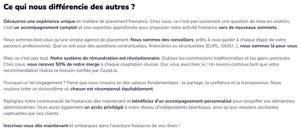Valeurs et engagement - https://coopt.io
