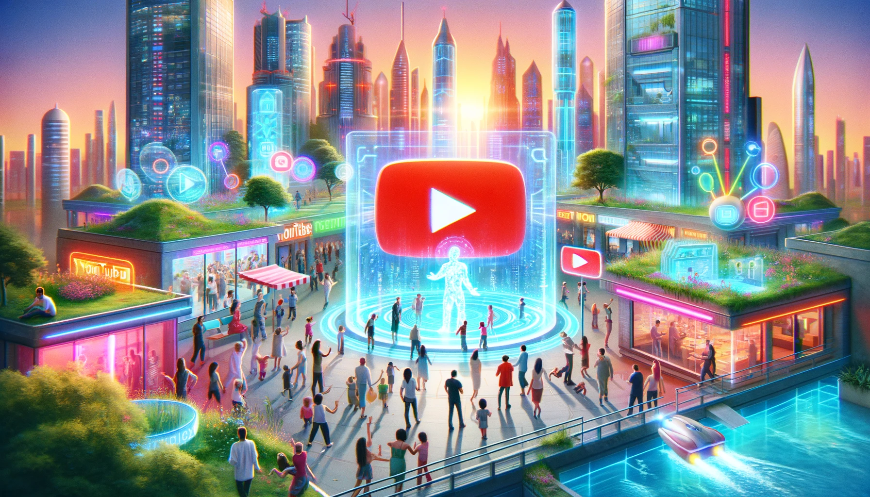 YouTube en 2044 : Une Vision Utopique de l’Harmonie Numérique Interactive