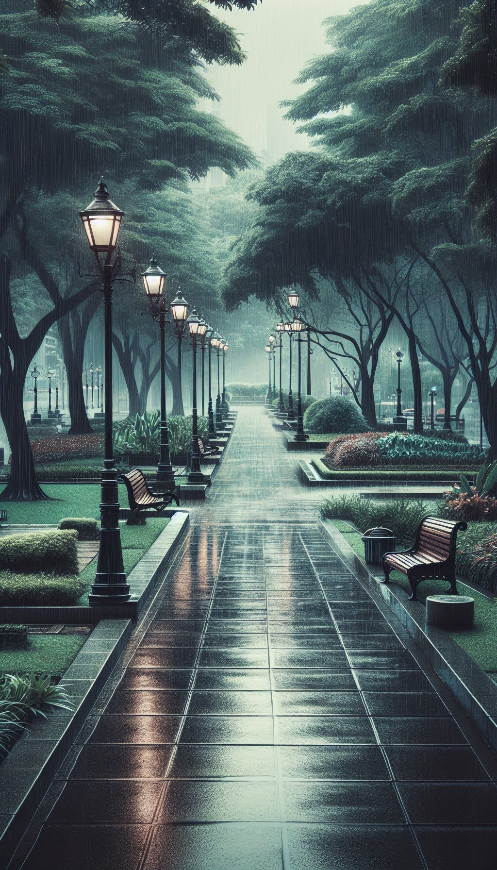 Échos sous la pluie – Histoire fictive