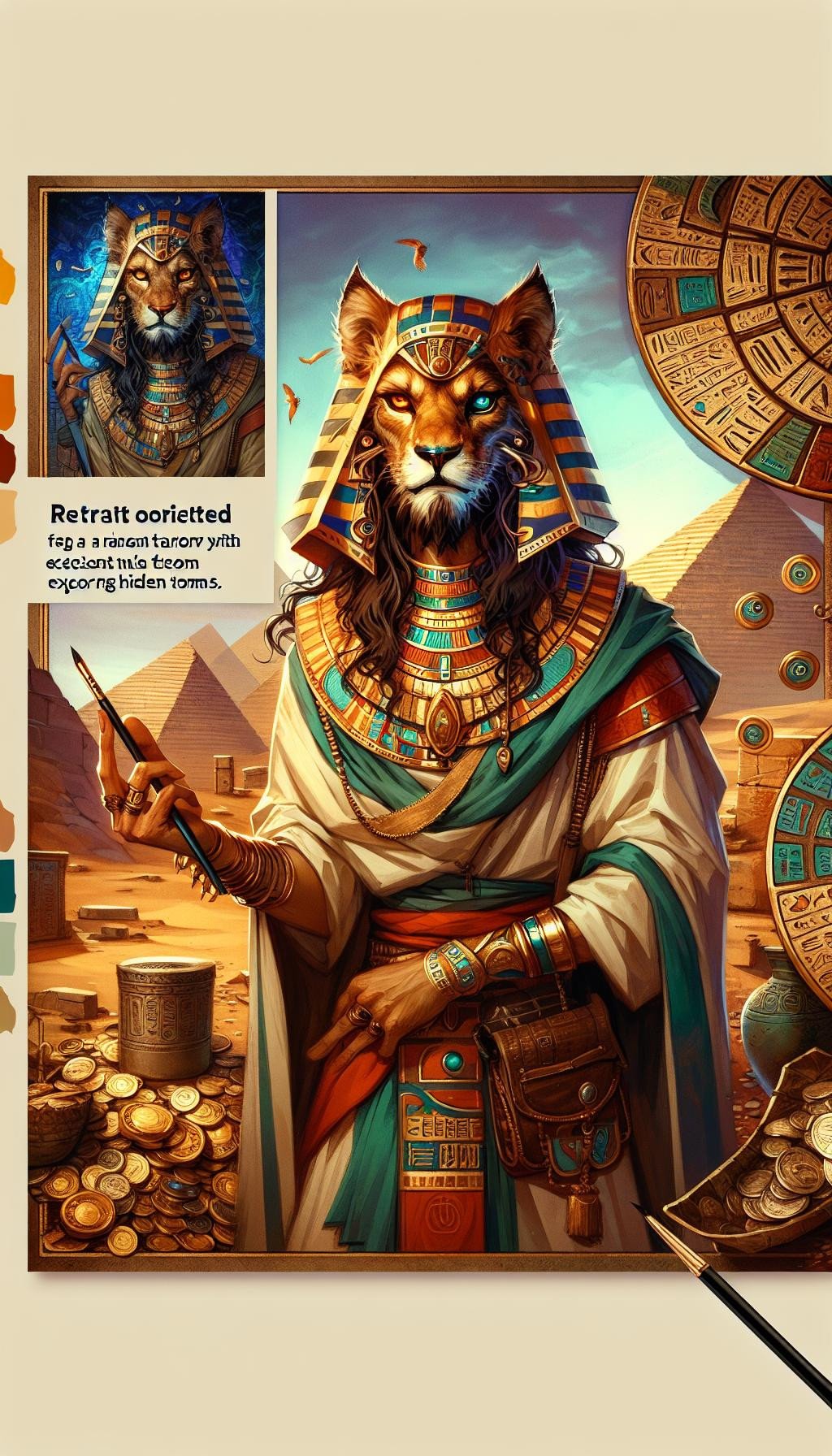 Le Lion de la Pyramide: La Quête des Trésors Oubliés
