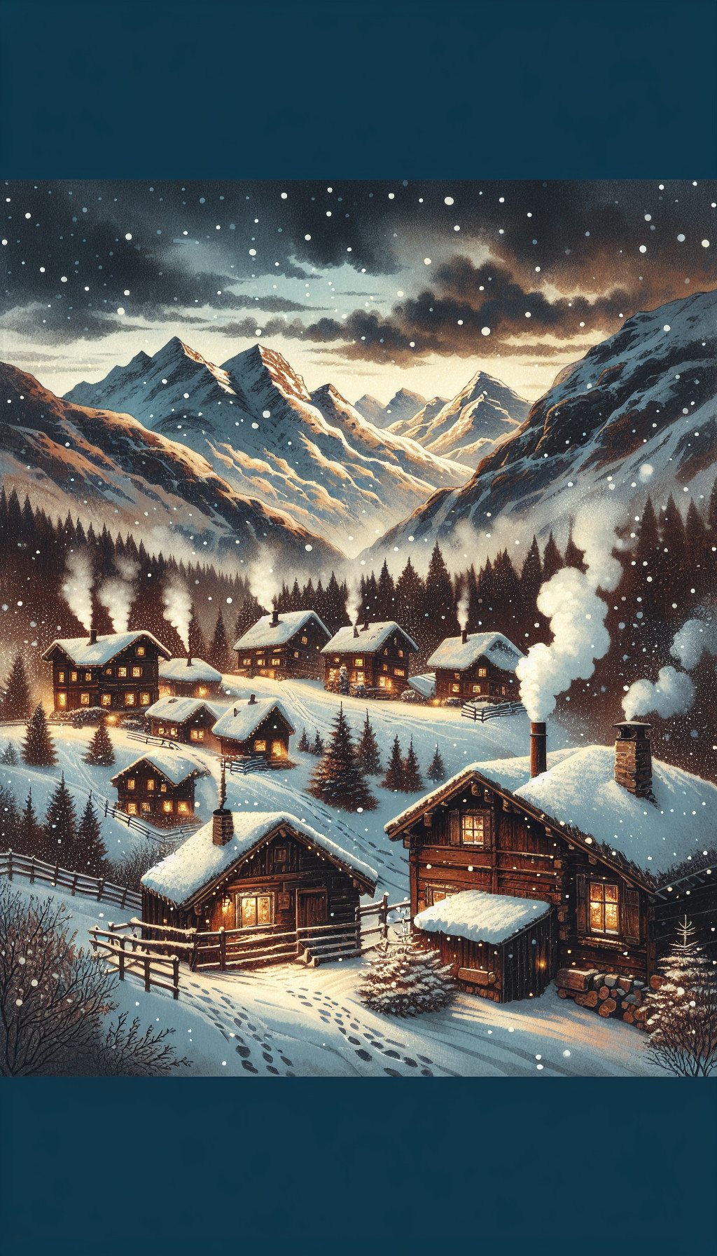 Les Cabanes Enneigées du Mont Étoilé – Histoire fictive