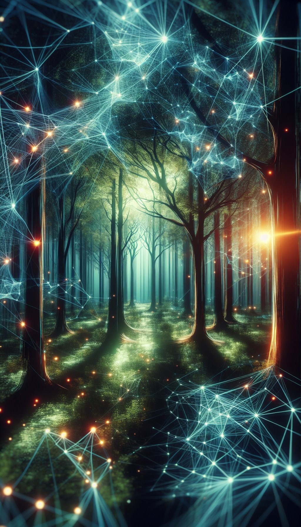 Les Secrets Illuminés de la Forêt Mystérieuse – Dystopique