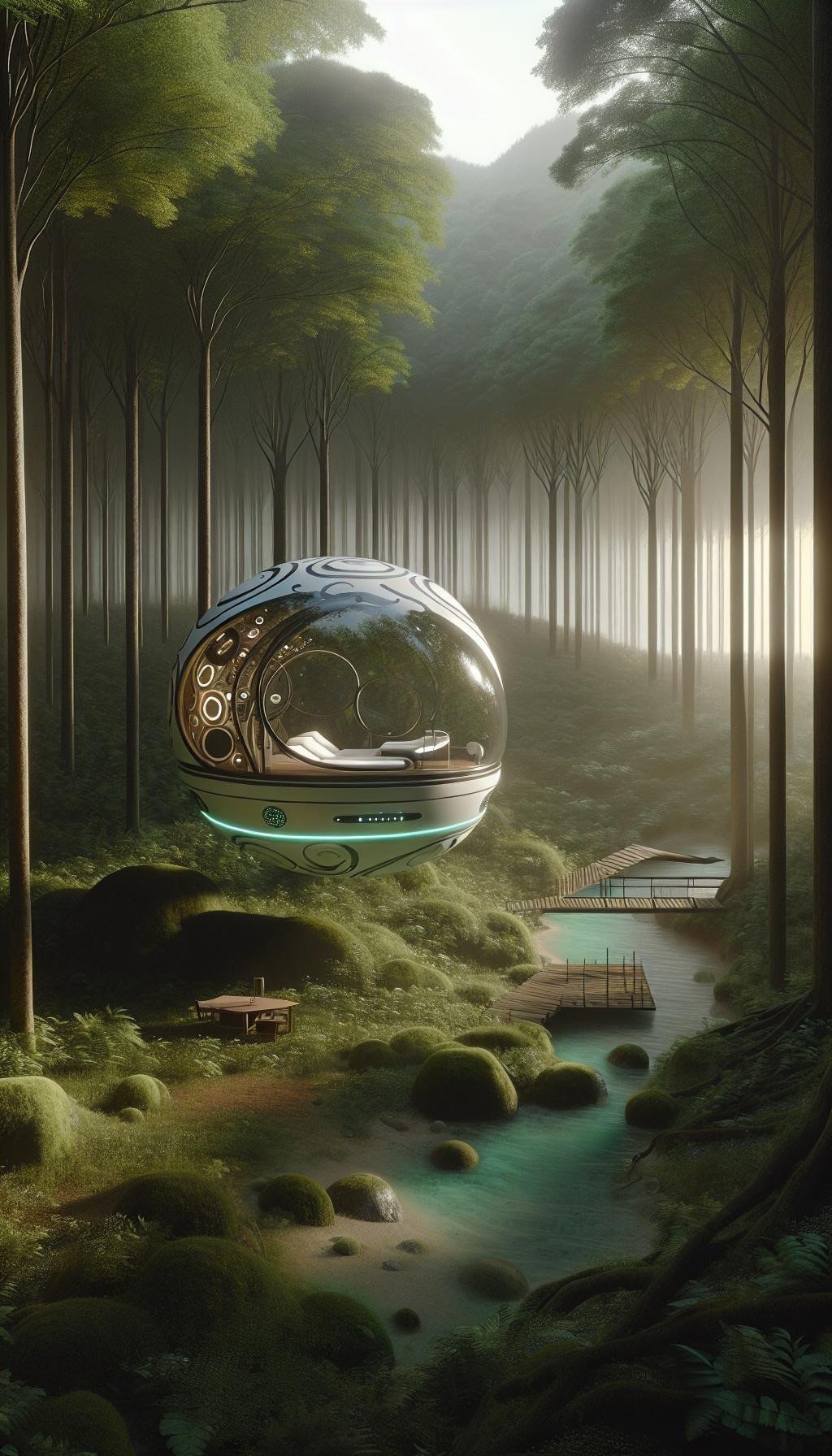 La Quête de Lysia : Rencontre Mystique dans la Forêt Enchantée – Dystopique