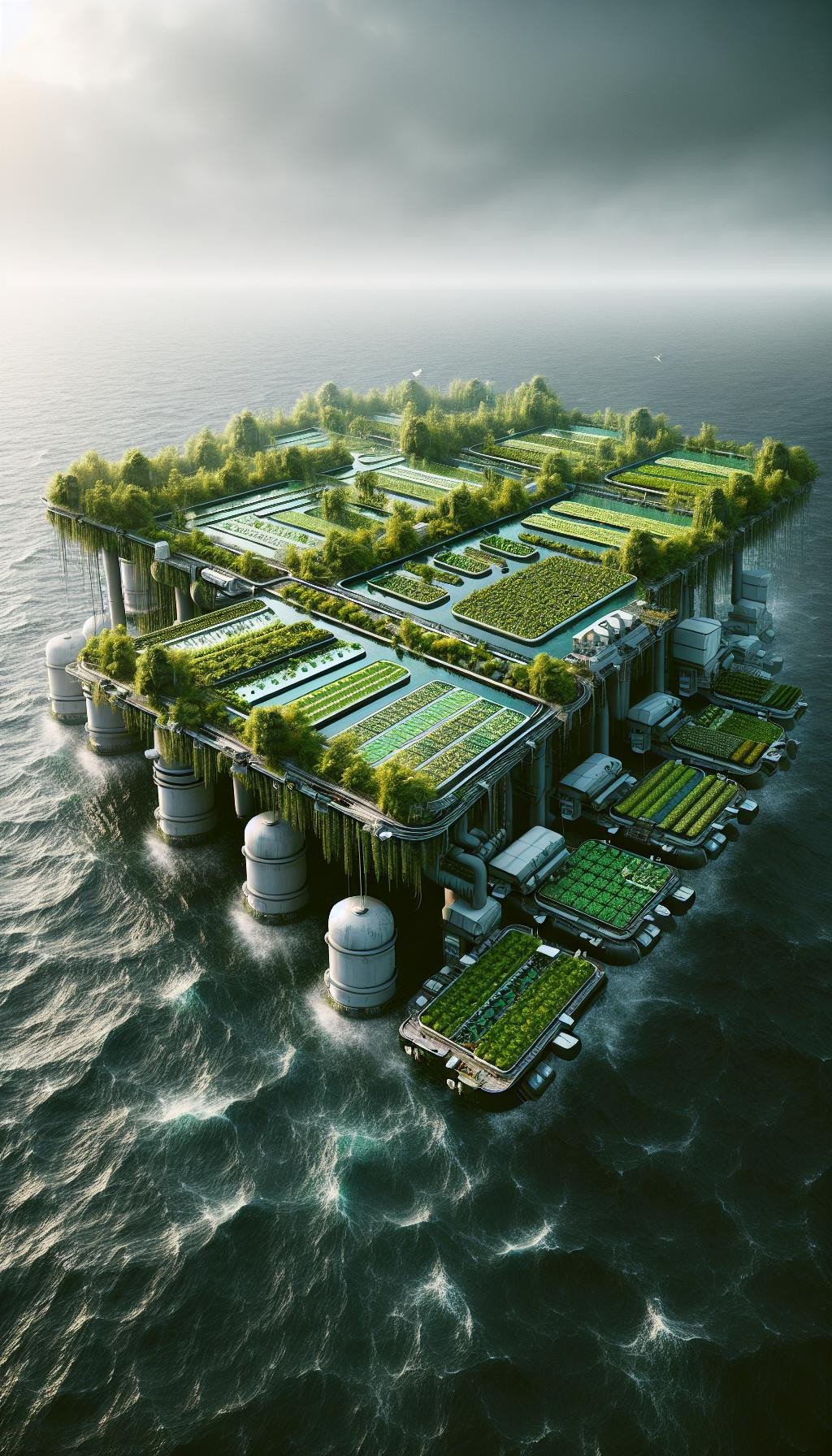 Les Jardins Flottants : Un Refuge au Milieu de l’Océan – Dystopique