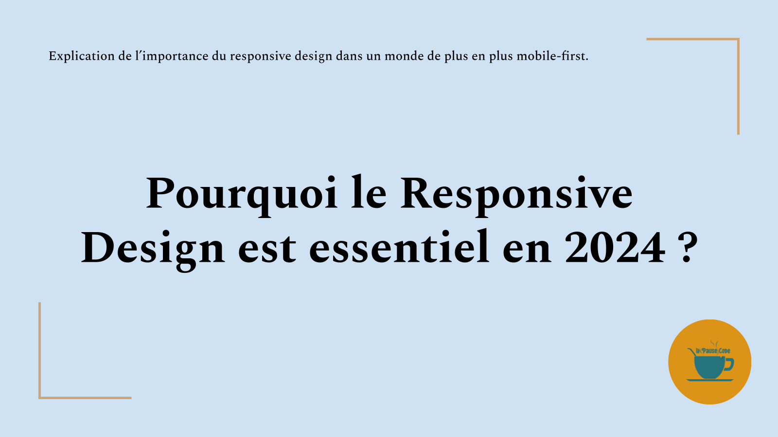 Découvrez pourquoi le responsive design est essentiel en 2024 pour améliorer l'expérience utilisateur et optimiser votre site pour le mobile.
