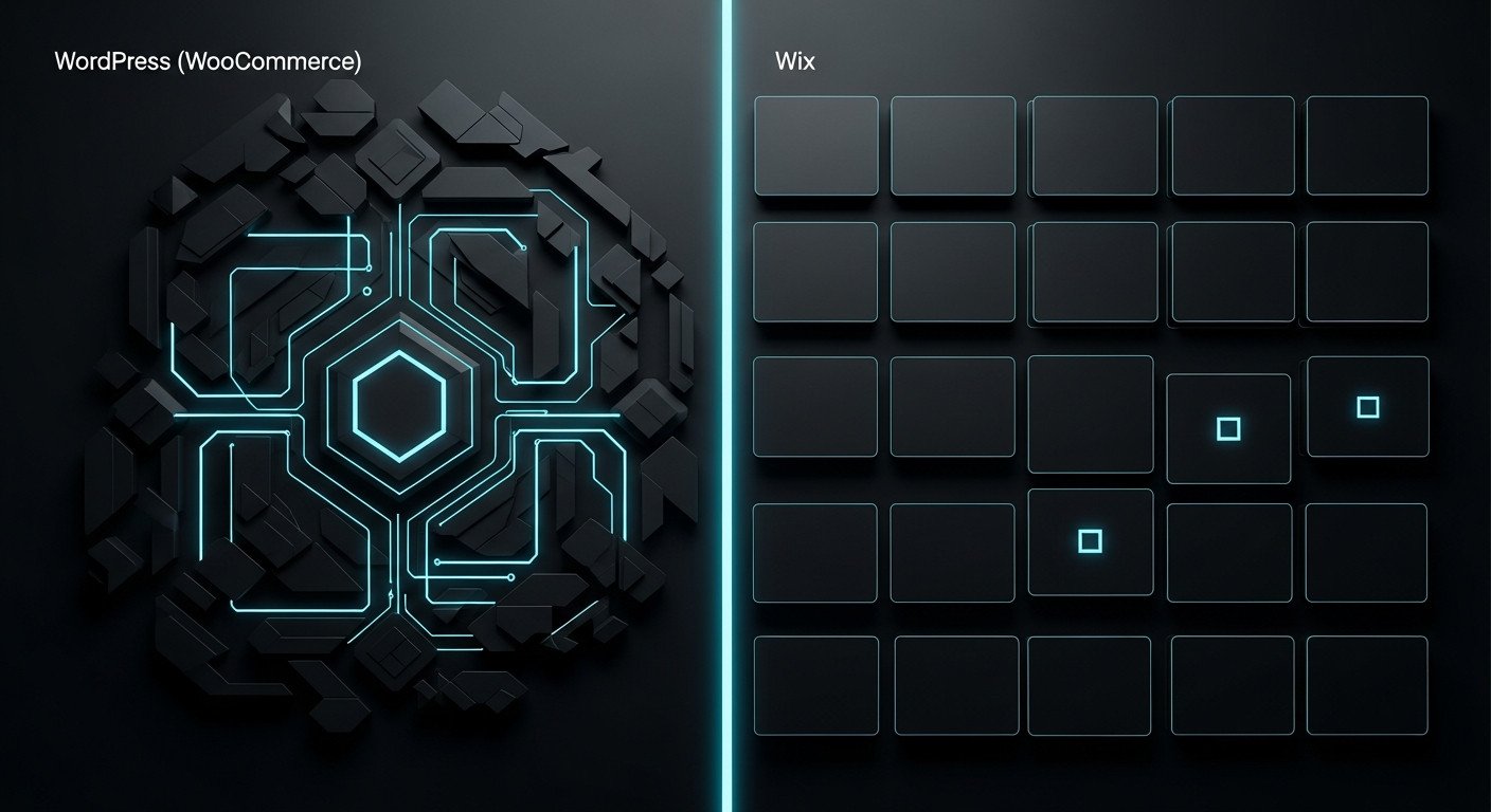 Fonctionnalités E-commerce : WordPress (WooCommerce) vs Wix